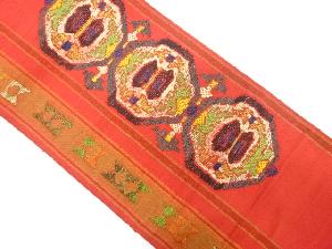 抽象模様織出し名古屋帯